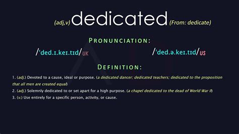 Dedicate Definition & Meaning .